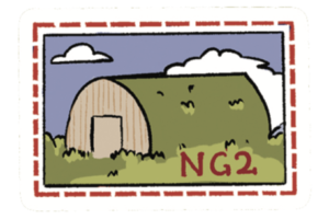 Stamp of bunker (button)